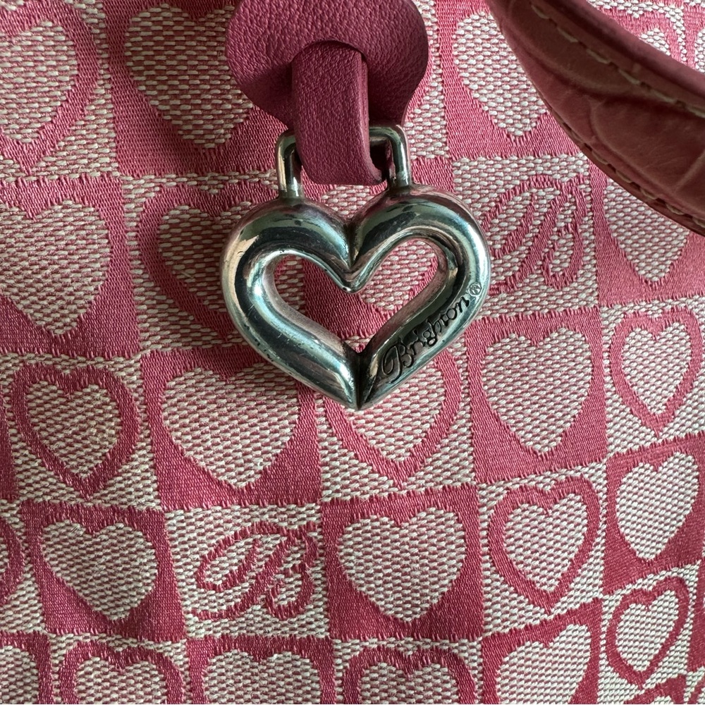 VINTAGE BRIGHTON JULIET PINK SIGNATURE MINI HANDBAG - Picture 6 of 8